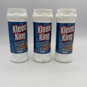 2 PACK KLEEN KING STAINLESS STEEL & COPPER CLEANER 14 OZ EACH NEW ORIGINAL USA *
